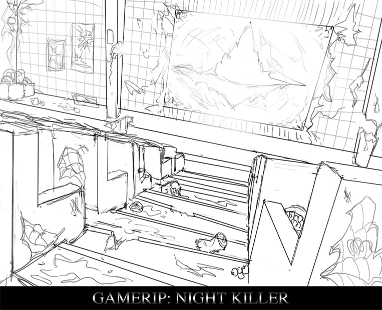 Creepytheater Level Concept Art