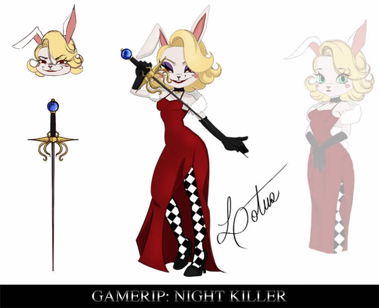 Desire the Bunny Sister Concept Art