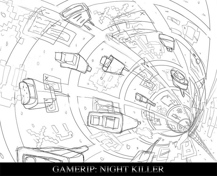 Hyperspace Level Concept Art