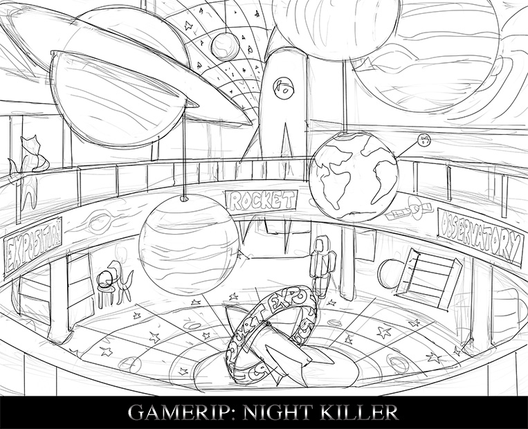 Rocketexpo Level Concept Art