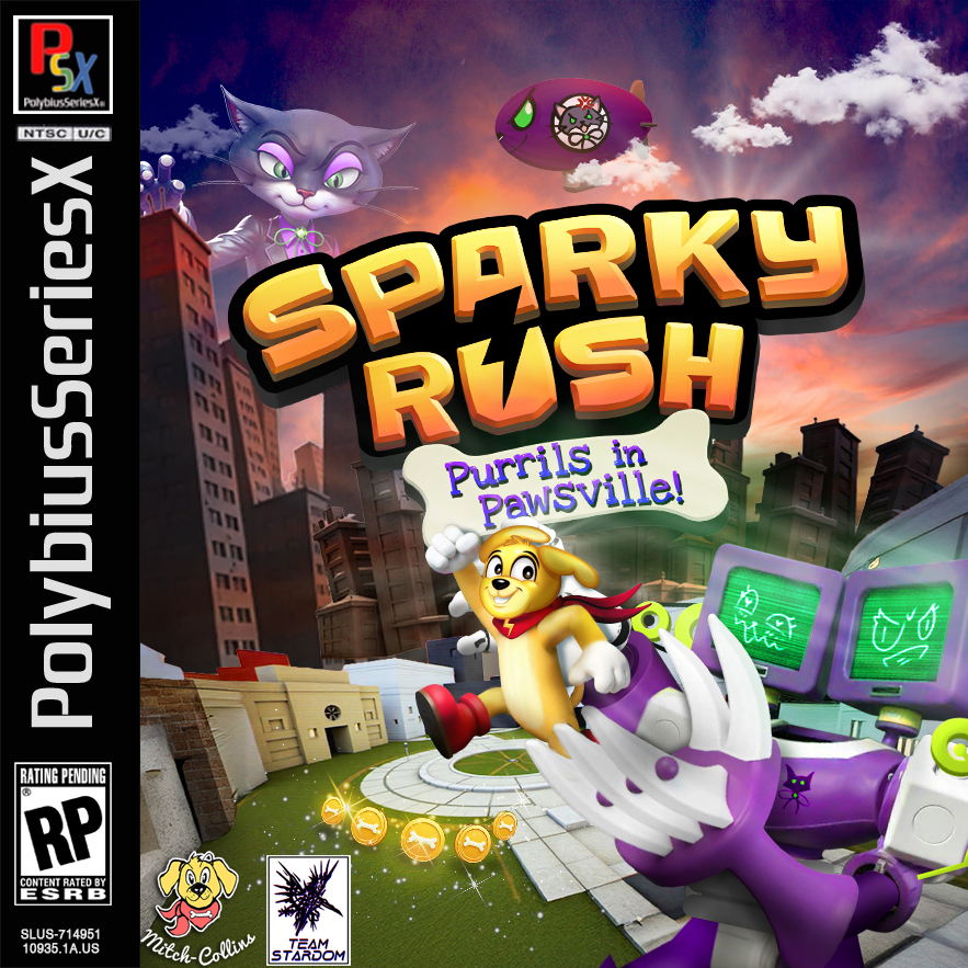 Cover Sparky Rush Purrils In Pawsville